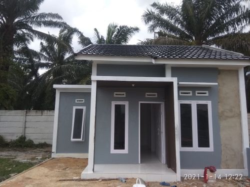 foto tampak rumah tipe 36 subsidi perumahan Griya panam permai