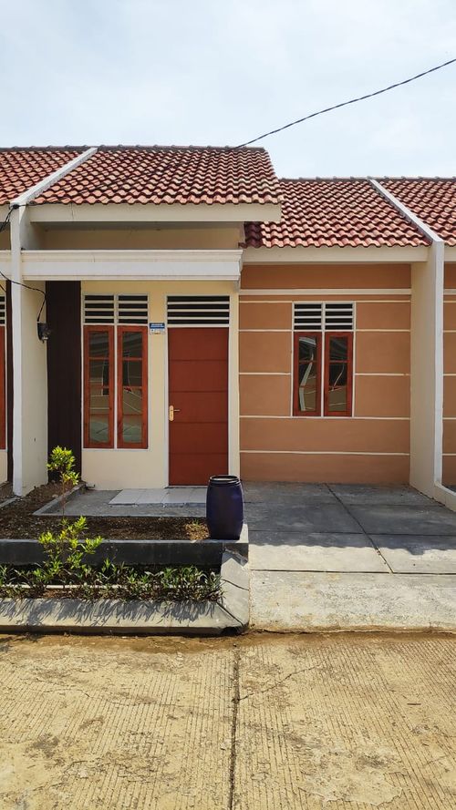 foto tampak rumah tipe 30/60 perumahan Bukit Sukasari Residence