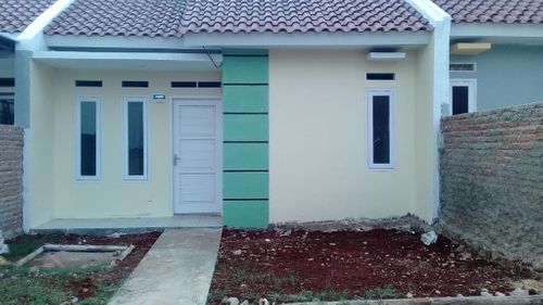 foto tampak rumah tipe 36/71 perumahan Cikondang Regency 2
