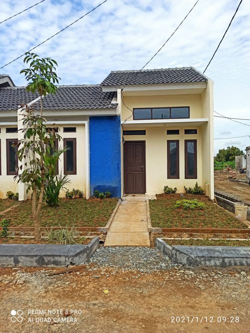 foto tampak rumah tipe 30/60 perumahan BENTENG MUTIARA MAS