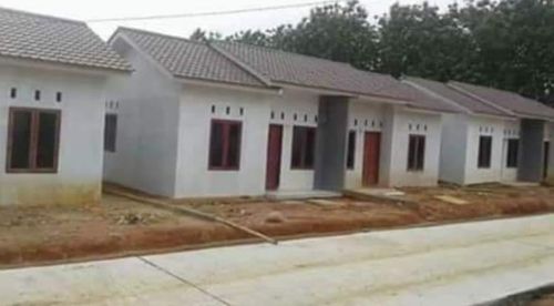 foto tampak rumah tipe J 36/72 Deret perumahan PURI ASRI TARAMEDANG RESIDENCE TAHAP IV