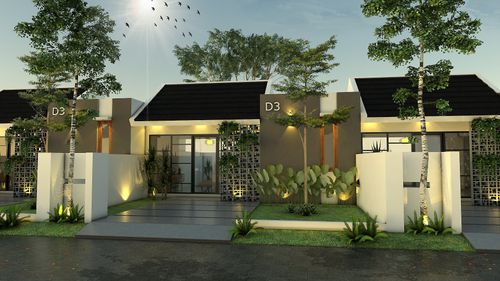 foto tampak rumah tipe 27 perumahan GREEN ASIA TAHAP II