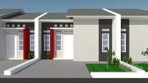 foto tampak rumah tipe GBA60 perumahan GRAHA BUDIASIH ASRI TAHAP 5