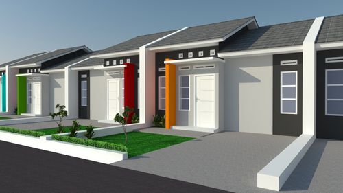 foto tampak rumah tipe GBA72 perumahan GRAHA BUDIASIH ASRI TAHAP 5