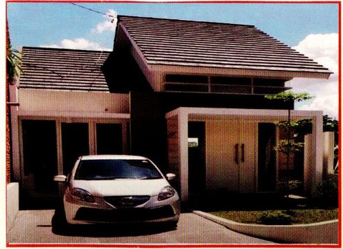 foto tampak rumah tipe 54 perumahan Sukosari Estate