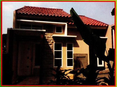 foto tampak rumah tipe 45 perumahan Sukosari Estate