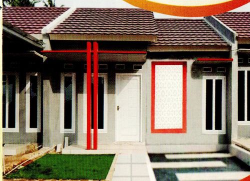 foto tampak rumah tipe 36 perumahan Sukosari Estate