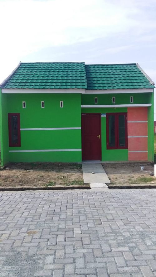 foto tampak rumah tipe Blok A perumahan Hekayana Residence