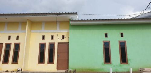 foto tampak rumah tipe 36 perumahan BINA SARANA RESIDENCE