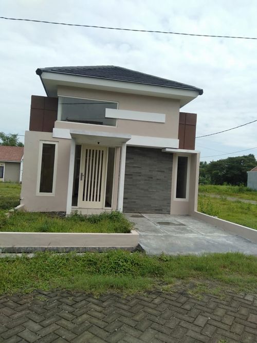 foto tampak rumah tipe 36 perumahan GRAND EMERALD PURI