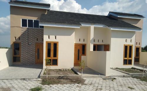 foto tampak rumah tipe 54/75 perumahan Griyo Afa Pesona Trayeman