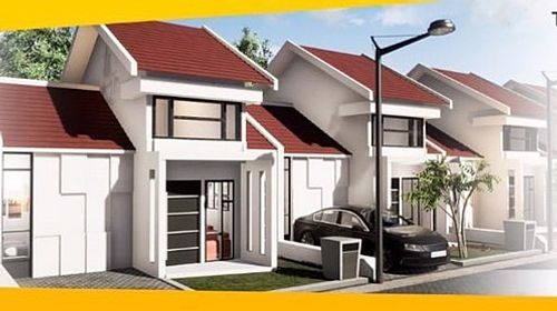 foto tampak rumah tipe 36 perumahan de' Griyaland