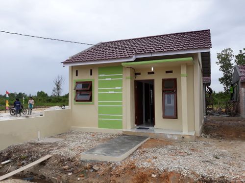 foto tampak rumah tipe 36 perumahan KAMBOJA VILLAGE