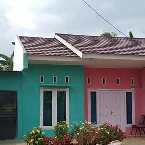 foto tampak rumah tipe 36/77 perumahan Natar Sejahtera