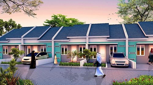 foto tampak rumah tipe 30/60 perumahan TAQIYA LAND