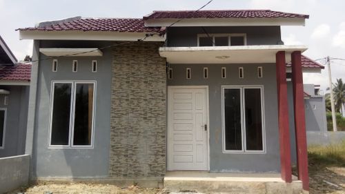 foto tampak rumah tipe 36 perumahan Bukit Mutiara Indah
