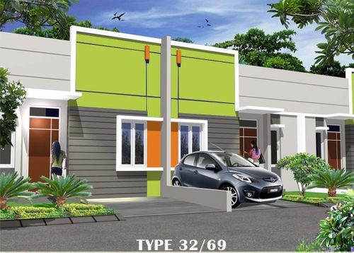 foto tampak rumah tipe 32/69 perumahan PERUMAHAN PESONA BUKIT LAGUNA 2