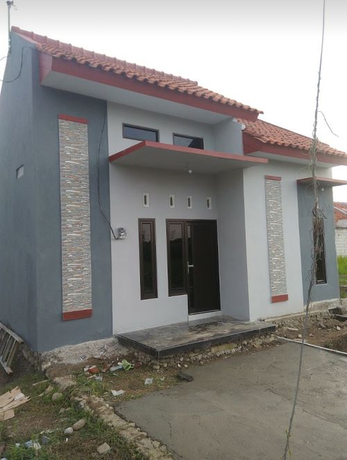 foto tampak rumah tipe PREMIUM perumahan Griya Harmoni Gumayun