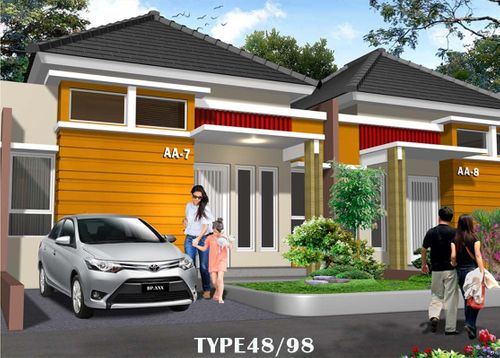 foto tampak rumah tipe 48/98 perumahan PERUMAHAN PESONA BUKIT LAGUNA 2