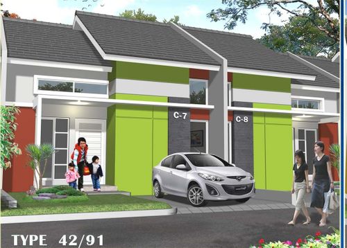 foto tampak rumah tipe 42/91 perumahan PERUMAHAN PESONA BUKIT LAGUNA 2
