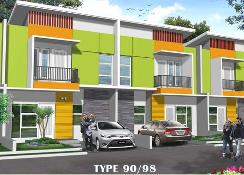 foto tampak rumah tipe 90/98 (2 Lantai) perumahan PERUMAHAN PESONA BUKIT LAGUNA 2