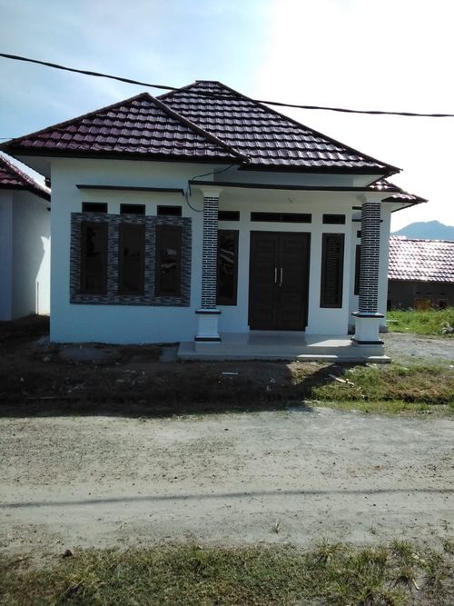 foto tampak rumah tipe 45 perumahan SPARCO INDAH PRATAMA BANDA KUNDU