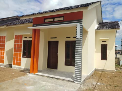 foto tampak rumah tipe 45 perumahan Hosana Alberta