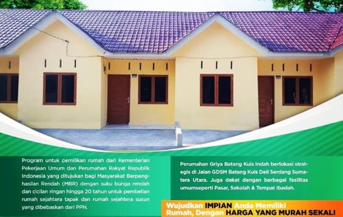 foto tampak rumah tipe 36/72 perumahan Griya Beringin Indah