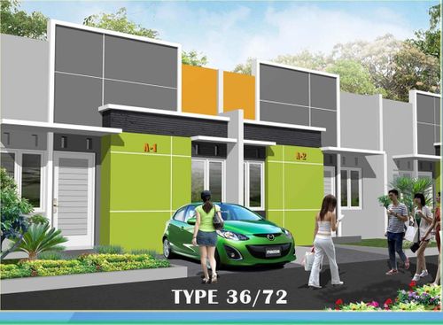 foto tampak rumah tipe 36/87.19 perumahan PERUMAHAN PESONA BUKIT LAGUNA 2