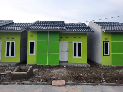 foto tampak rumah tipe 36 perumahan perumahan karya mandiri 6 tanjung barangan