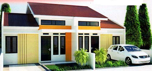 foto tampak rumah tipe 38/78 perumahan BUKIT KETAPANG
