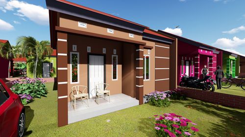 foto tampak rumah tipe Subsudi perumahan Harmoni Indah