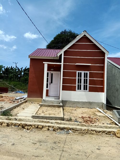 foto tampak rumah tipe 36 perumahan Griya Ines Amanda