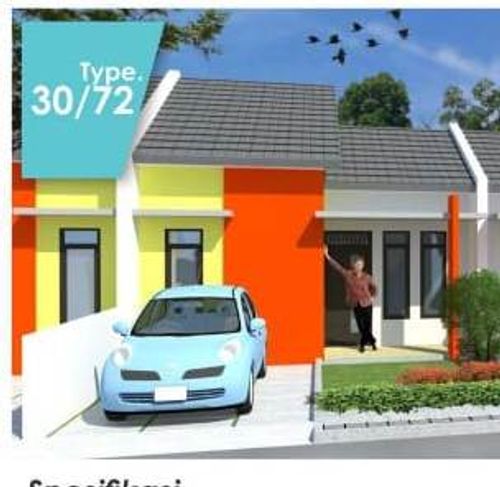 foto tampak rumah tipe 30/72 perumahan Grand Jubung Regency