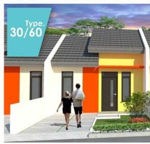 foto tampak rumah tipe 30/60 perumahan Grand Jubung Regency