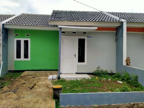 foto tampak rumah tipe 36/60 perumahan Taman Bilqis Regency