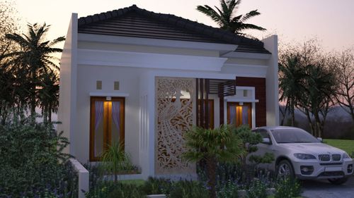 foto tampak rumah tipe 47/91 perumahan Grand Jubung Regency