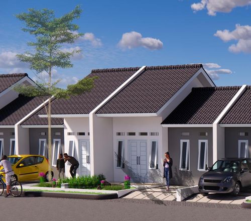 foto tampak rumah tipe 36/72 perumahan PERUMAHAN QUANTA 2 