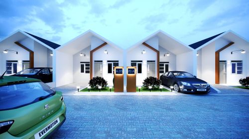 foto tampak rumah tipe 36/60 perumahan Guntur residence III