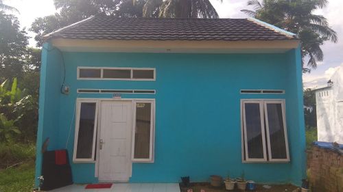 foto tampak rumah tipe 36 perumahan HANURA PERMAI