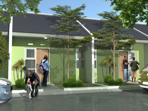 foto tampak rumah tipe 33/60 perumahan Griya Gunung Guruh