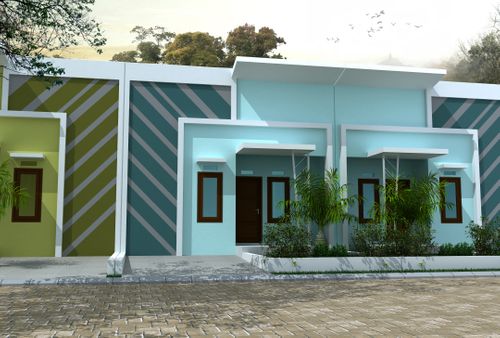 foto tampak rumah tipe 25 perumahan Perumahan Subsidi Fakultas Teknik