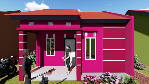 foto tampak rumah tipe SUBSIDI perumahan Cawang Regency