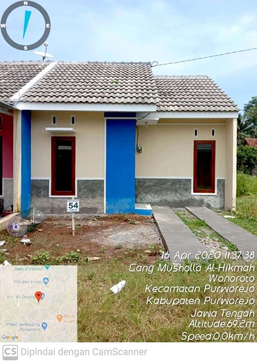 foto tampak rumah tipe 36 perumahan Wonoroto Indah Regency