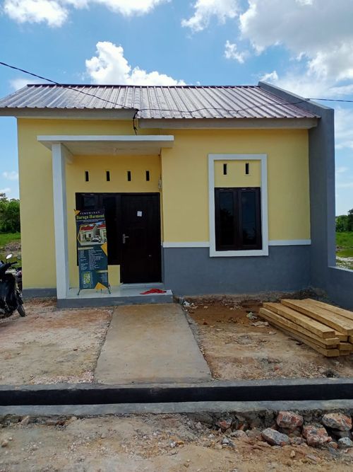 foto tampak rumah tipe 36 perumahan BARUGA HARMONI