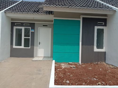 foto tampak rumah tipe 30/60 perumahan PANORAMA INDAH RANCABUNGUR