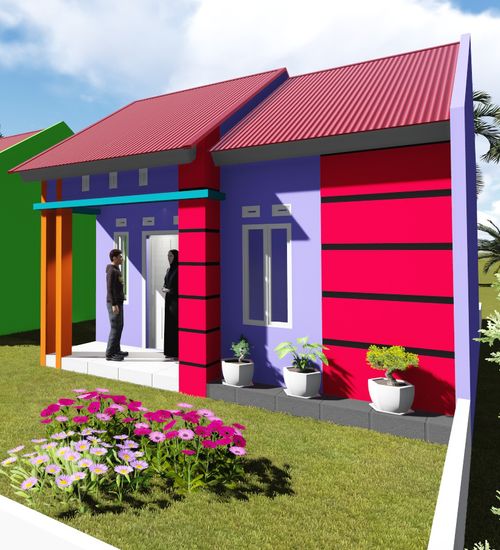 foto tampak rumah tipe SUBSIDI perumahan Padat Karya Regency