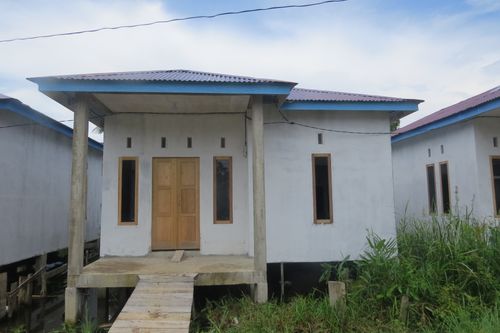 foto tampak rumah tipe Permata Berlian perumahan PERMATA BERLIAN