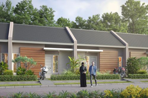 foto tampak rumah tipe 30 perumahan PERUMAHAN GRAND CLARYSA