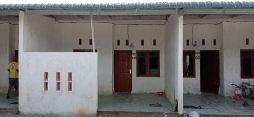 foto tampak rumah tipe 36 perumahan Deli mas